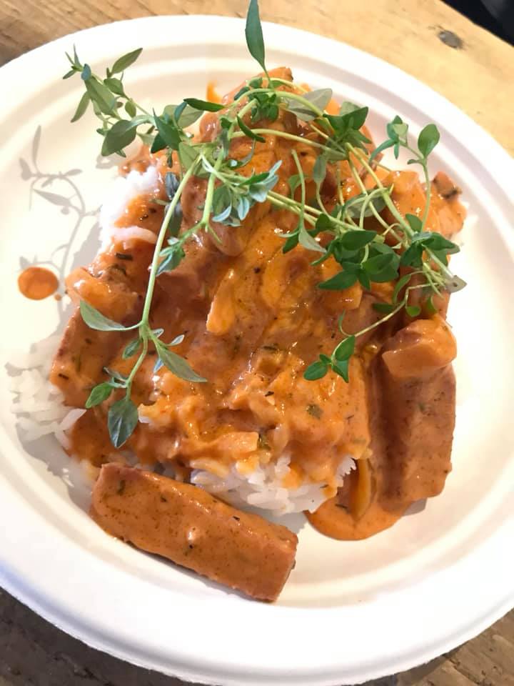 korv stroganoff med ris